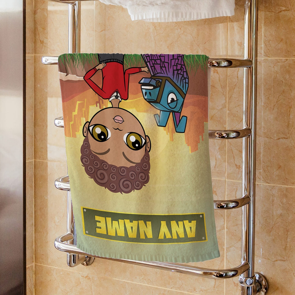 Jnr Boys Llama Print Hand Towel - Image 1