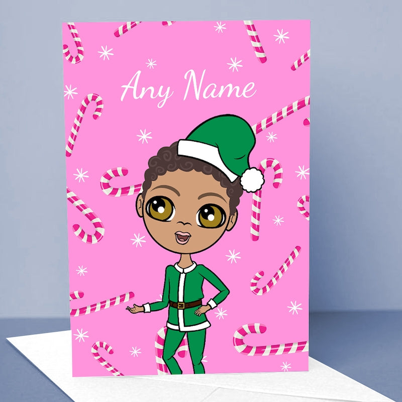 Jnr Boys Candy Canes Christmas Card - Image 1