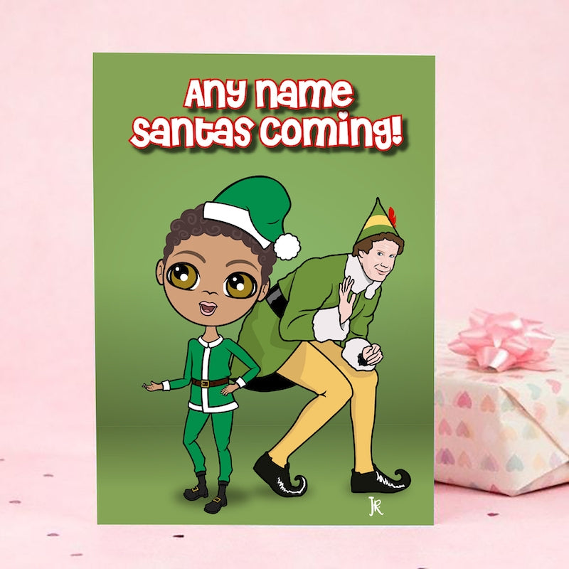 Jnr Boys Santa's Coming Christmas Card - Image 3