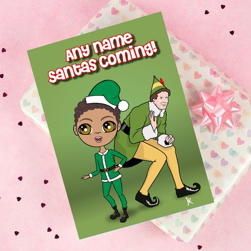 Jnr Boys Santa's Coming Christmas Card - Image 4