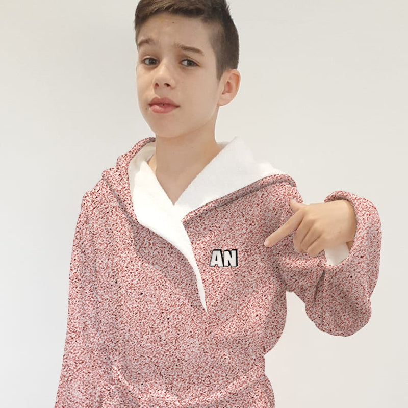 Jnr Boys Blush Glitter Effect Dressing Gown - Image 5