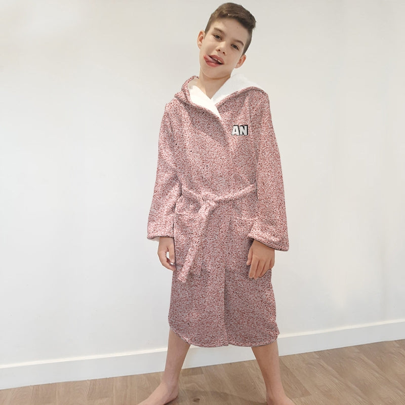Jnr Boys Blush Glitter Effect Dressing Gown - Image 4