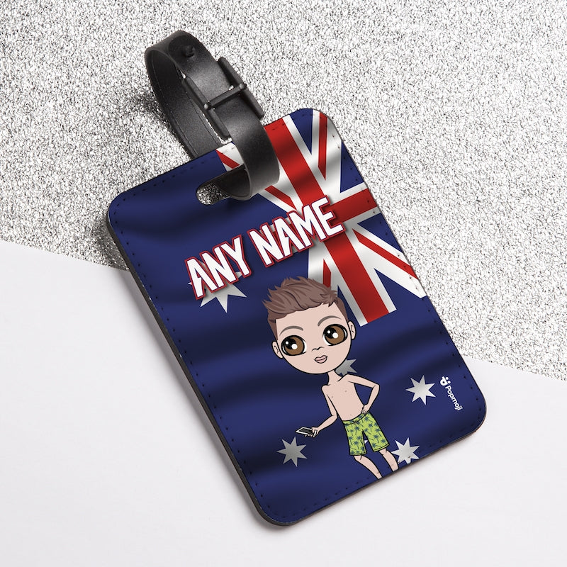 Jnr Boys Australia Flag Luggage Tag - Image 3