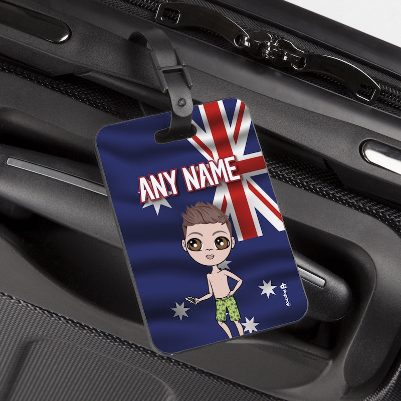 Jnr Boys Australia Flag Luggage Tag - Image 4