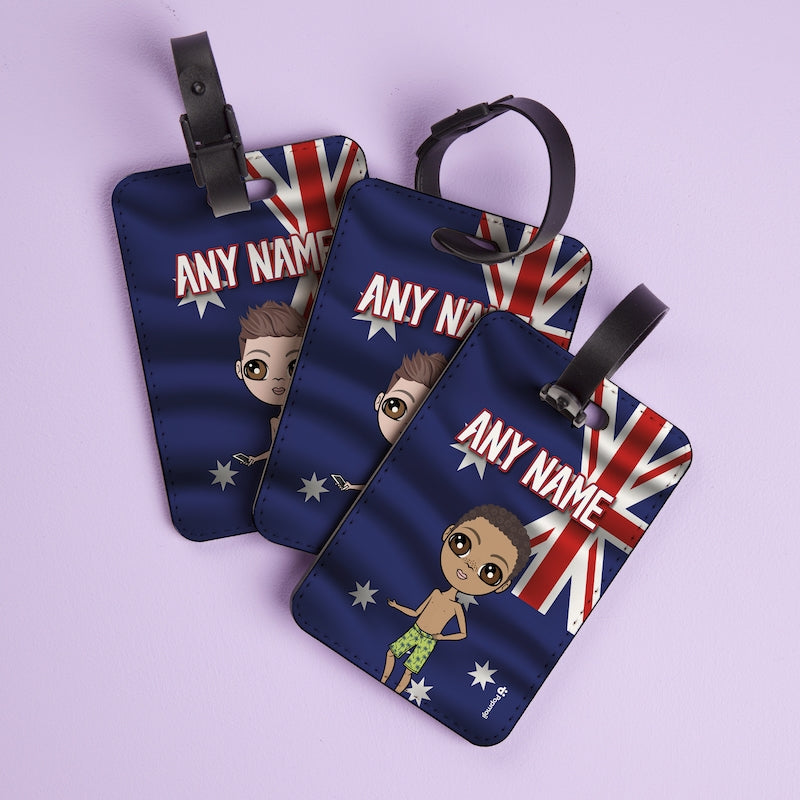 Jnr Boys Australia Flag Luggage Tag - Image 2
