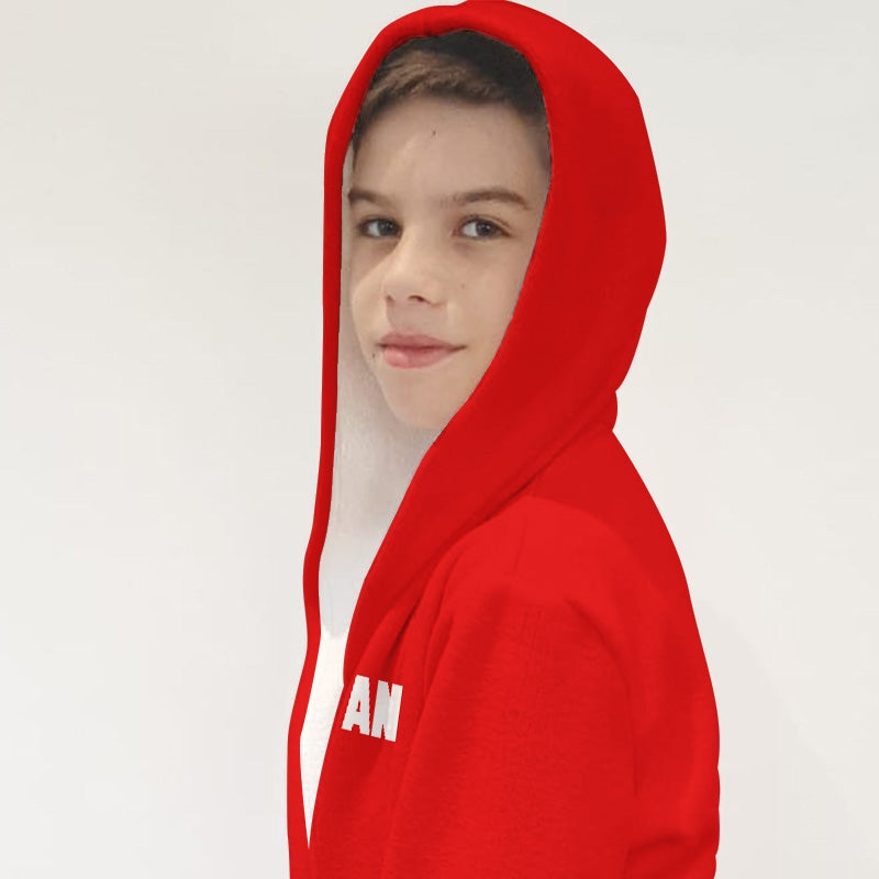 Jnr Boys Red Dressing Gown - Image 5