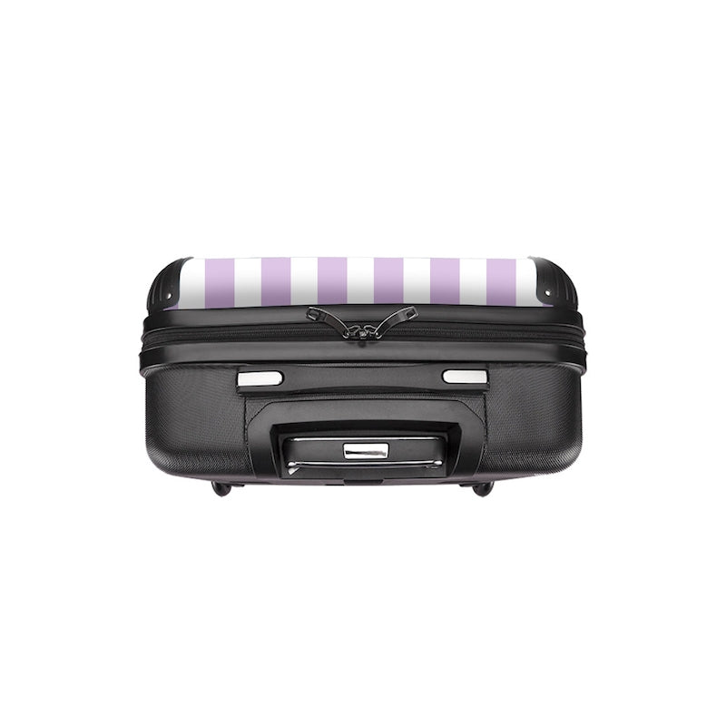 Jnr Boys Personalised Lilac Stripe Suitcase - Image 4