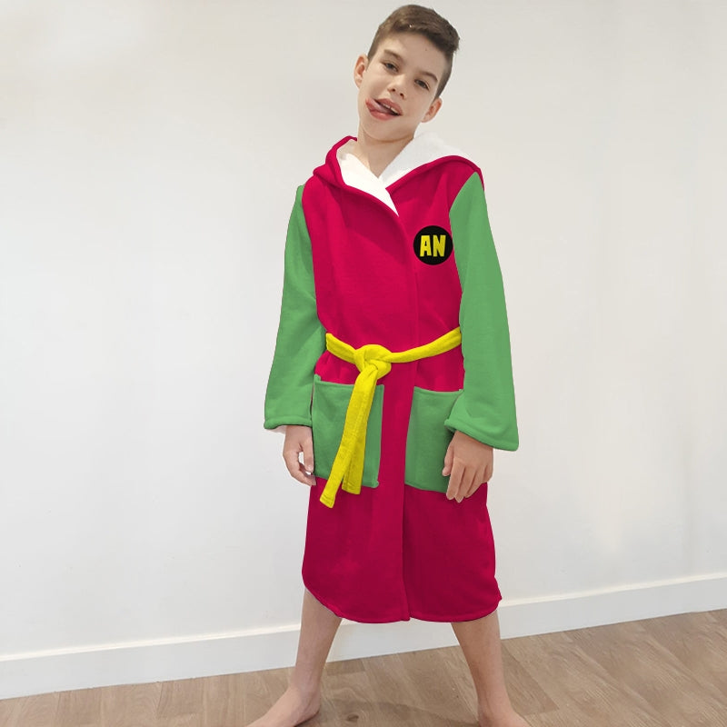 Jnr Boys Teen Heroes Dressing Gown - Image 3