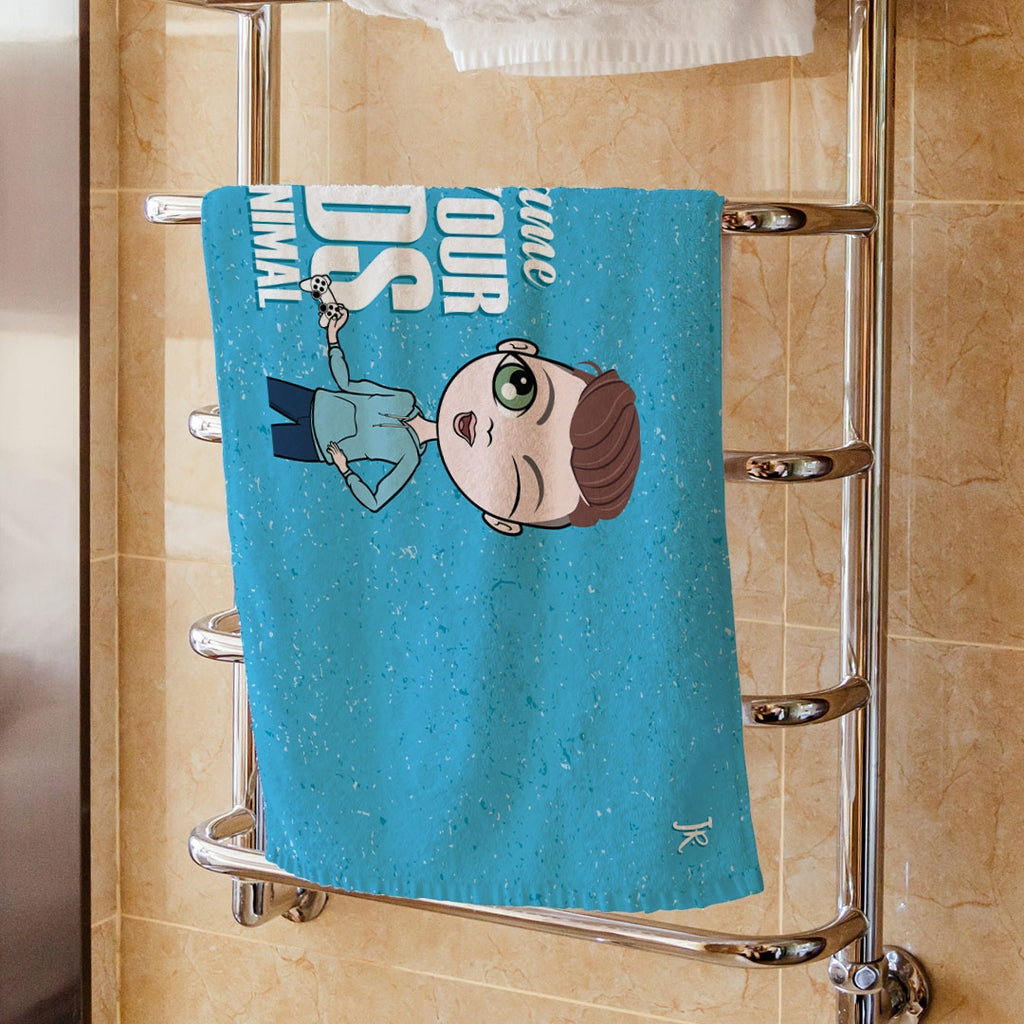 Jnr Boys Filthy Animal Hand Towel - Image 1