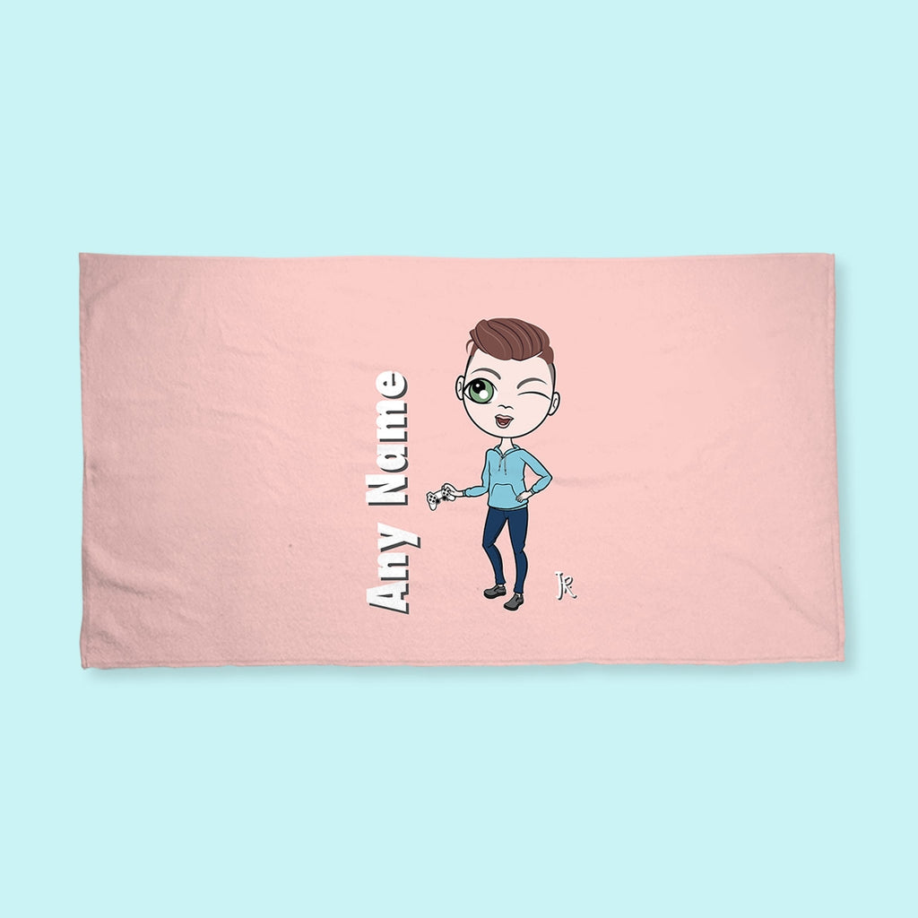Jnr Boys Pink Hand Towel - Image 4