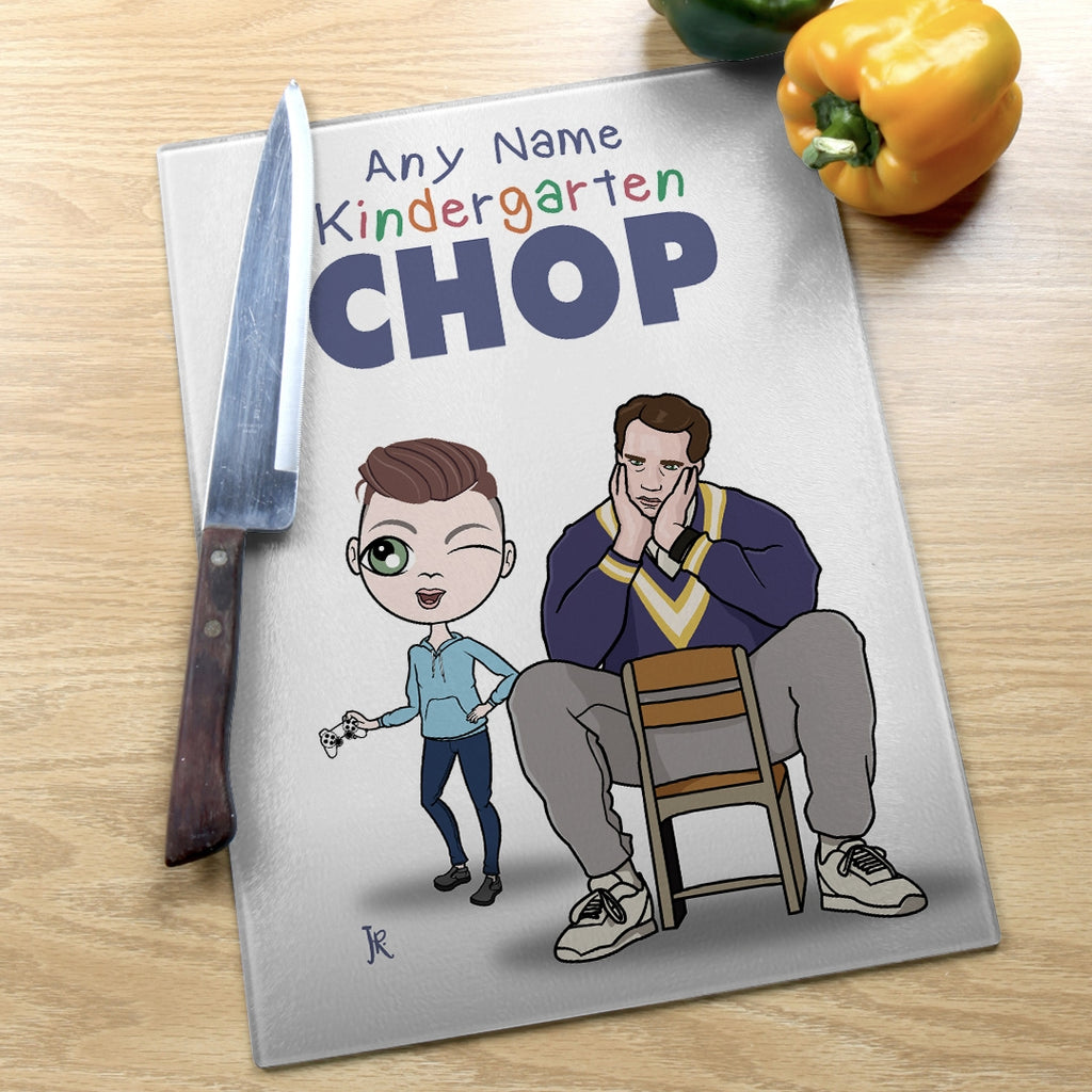 Jnr Boys Glass Chopping Board - Kindergarten Chop - Image 4