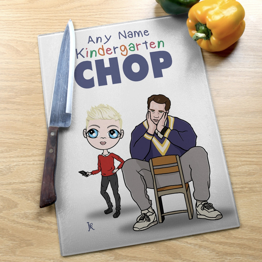 Jnr Boys Glass Chopping Board - Kindergarten Chop - Image 3
