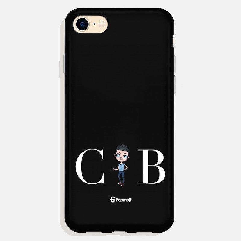 Jnr Boys Personalised The LUX Collection Black Phone Case - Image 2