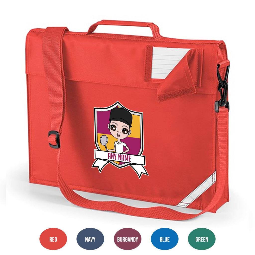 Jnr Boys Premium Personalised Shield Book Bag - Image 1