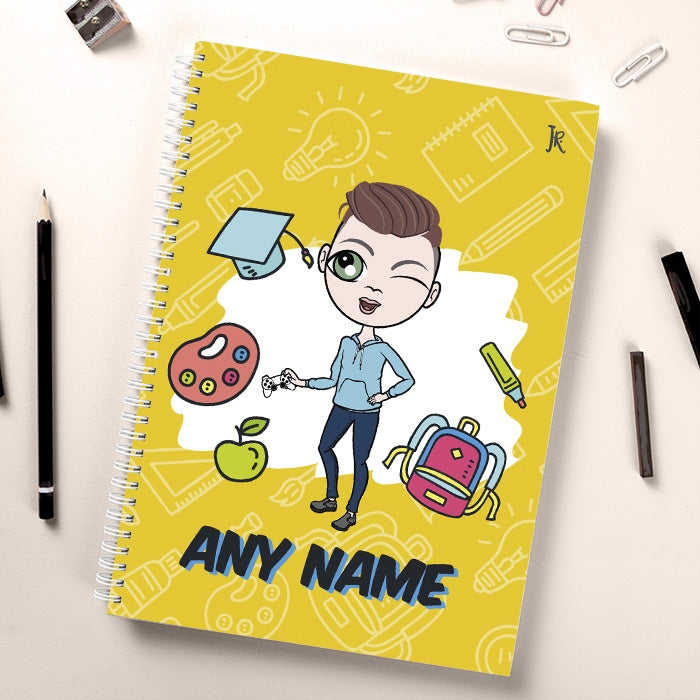 Jnr Boys Essentials Yellow Notebook - Image 1