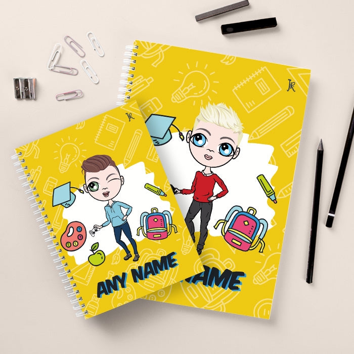 Jnr Boys Essentials Yellow Notebook - Image 2