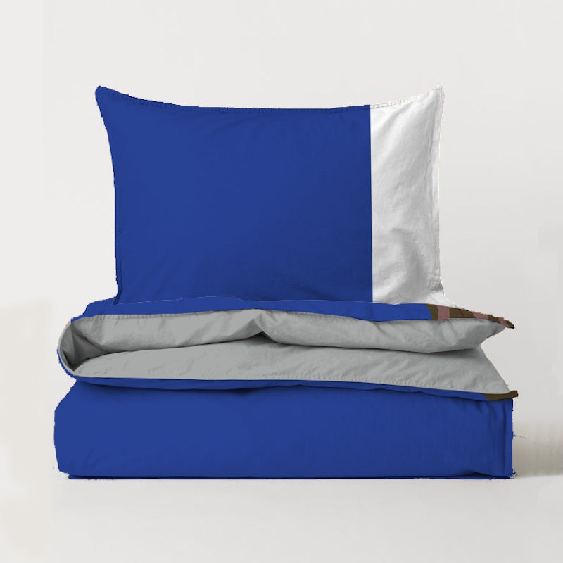 Jnr Boys Personalised Blue Stripe Bedding - Image 3