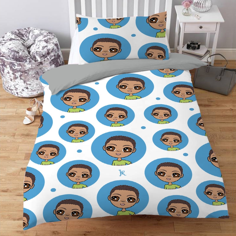 Jnr Boys Personalised Emoji Bedding - Image 1