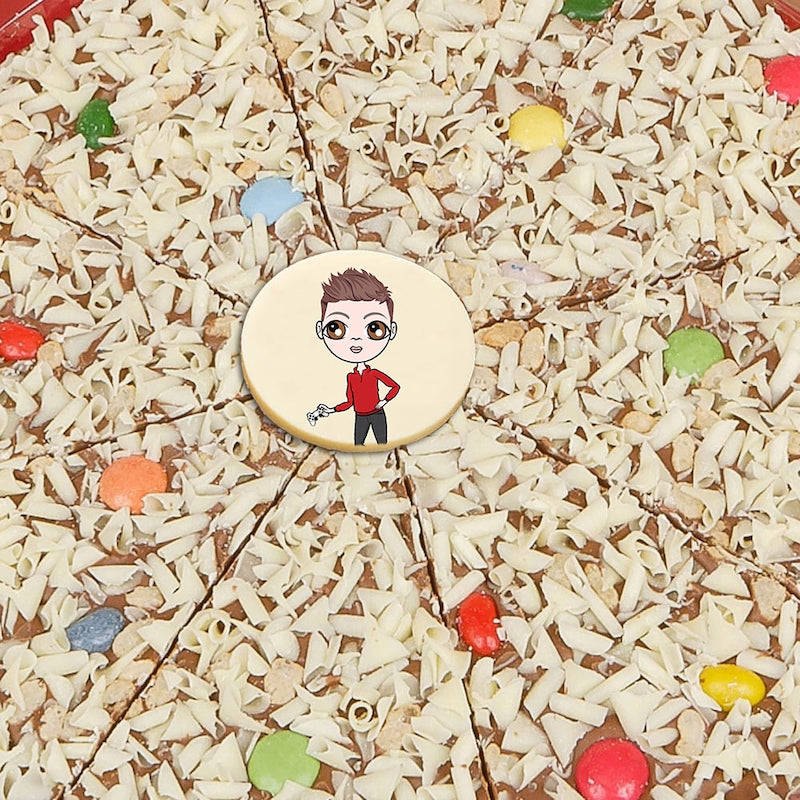 Jnr Boys Personalised Chocolate Pizza – Jelly Bean Jumble - Image 3