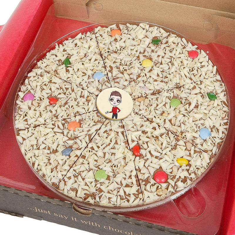 Jnr Boys Personalised Chocolate Pizza – Jelly Bean Jumble - Image 1