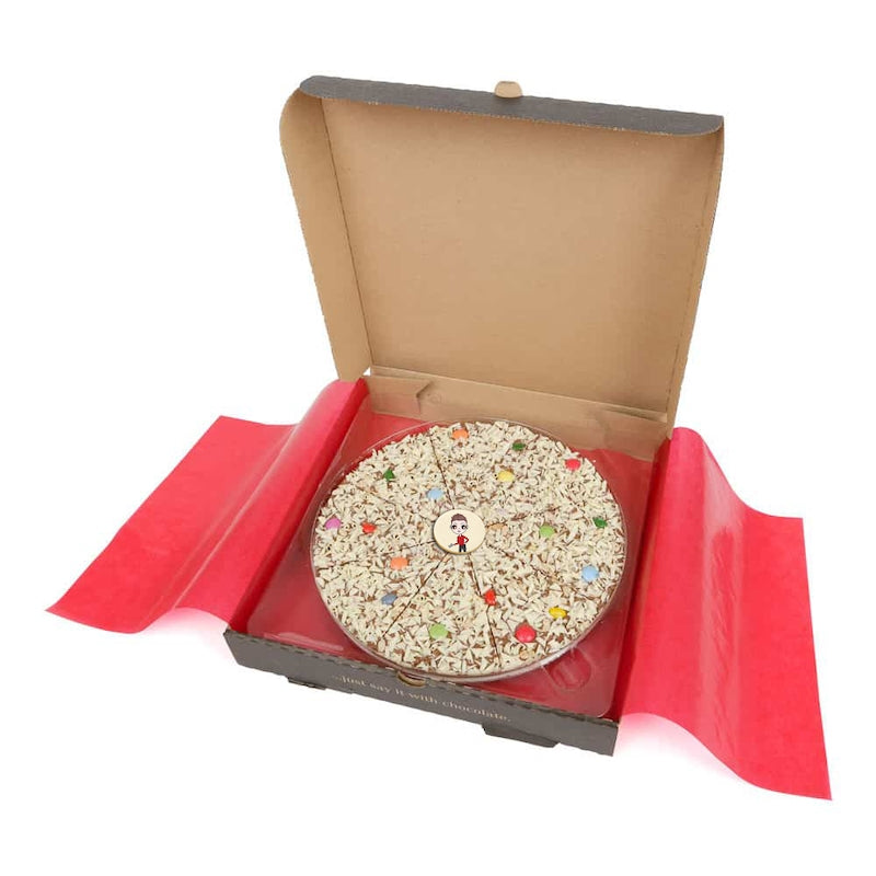 Jnr Boys Personalised Chocolate Pizza – Jelly Bean Jumble - Image 2