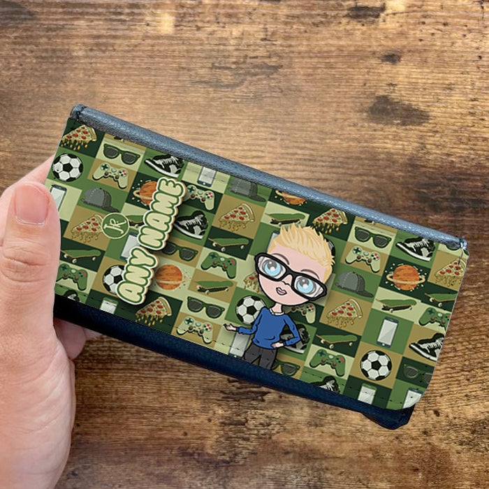 Jnr Boys Personalised Stickers Glasses Case - Image 2