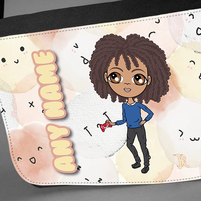 Jnr Boys Personalised Fluffy Emojis Messenger Bag - Image 2