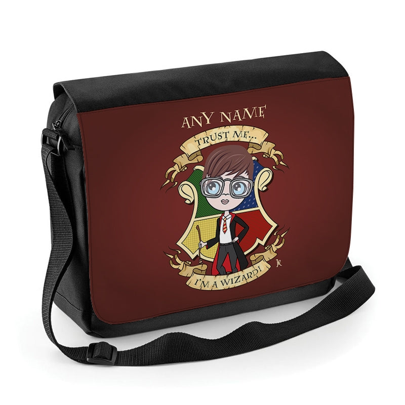 Jnr Boys Personalised Wizard Messenger Bag - Image 1