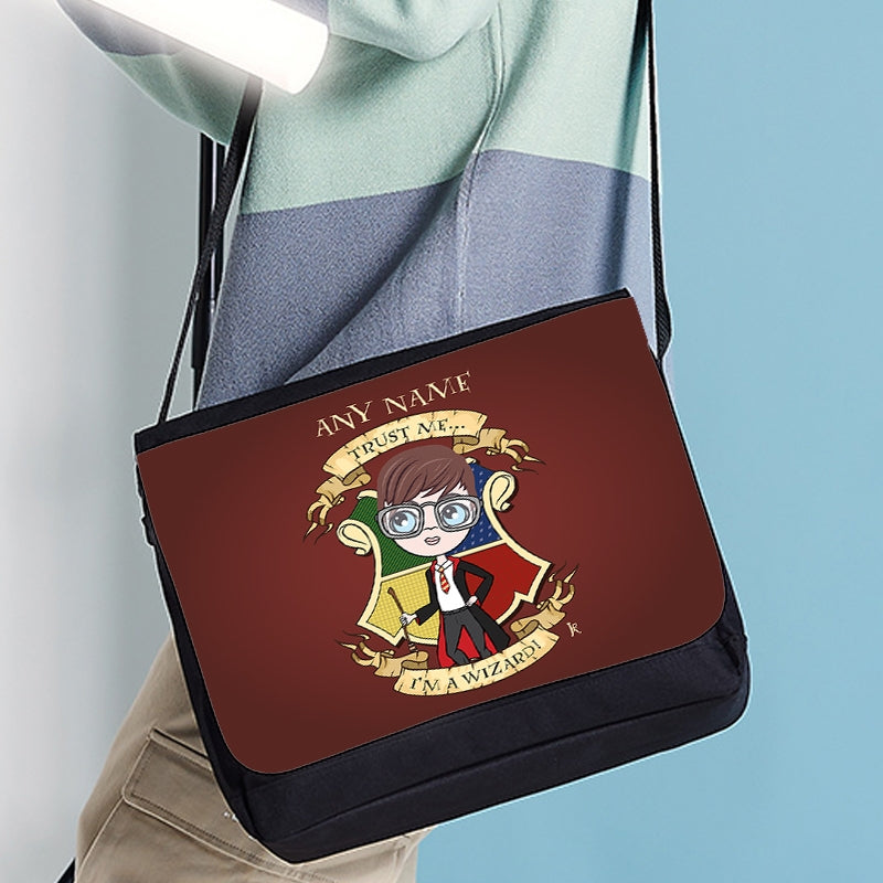 Jnr Boys Personalised Wizard Messenger Bag - Image 3