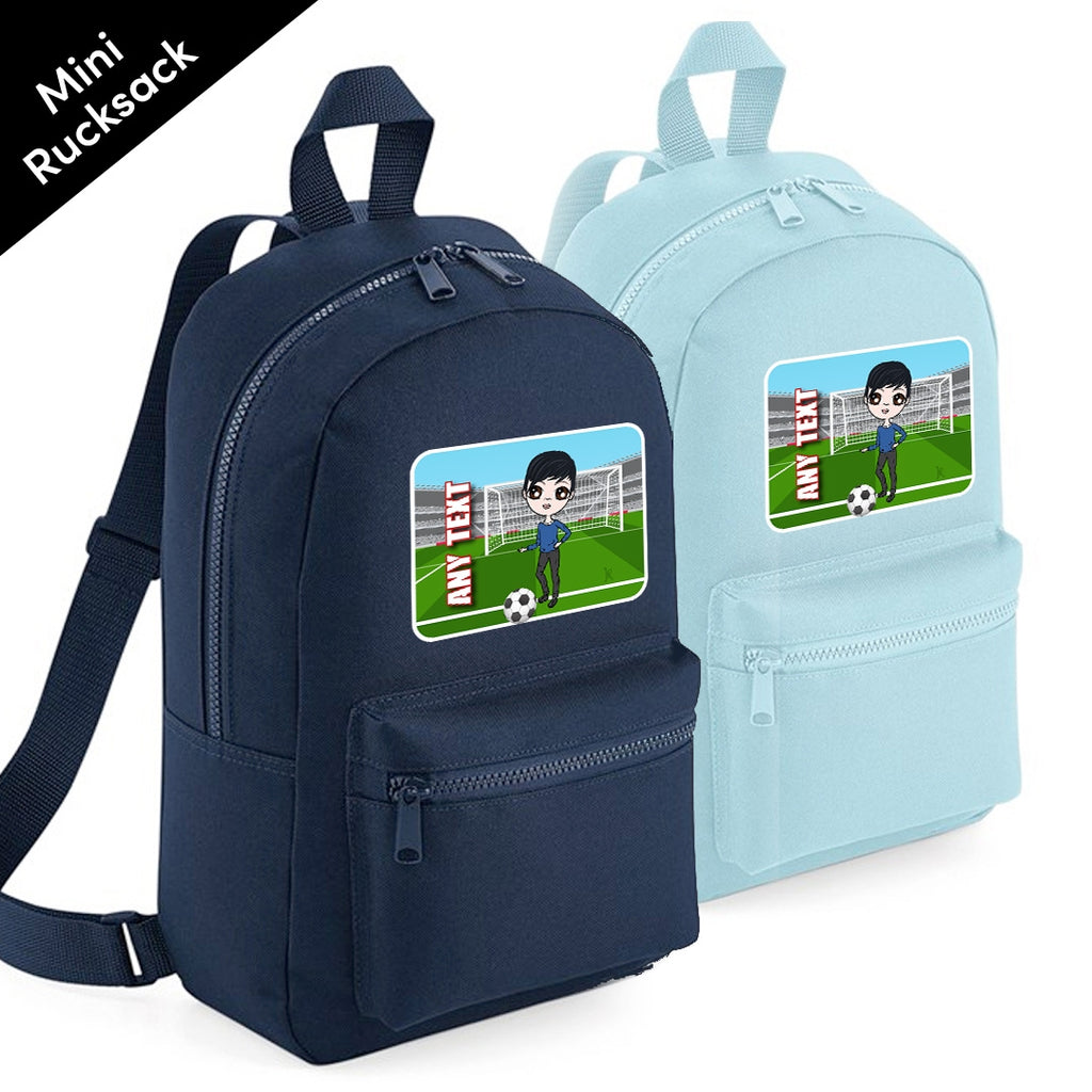 Jnr Boys Personalised Football Mini Rucksack - Image 3