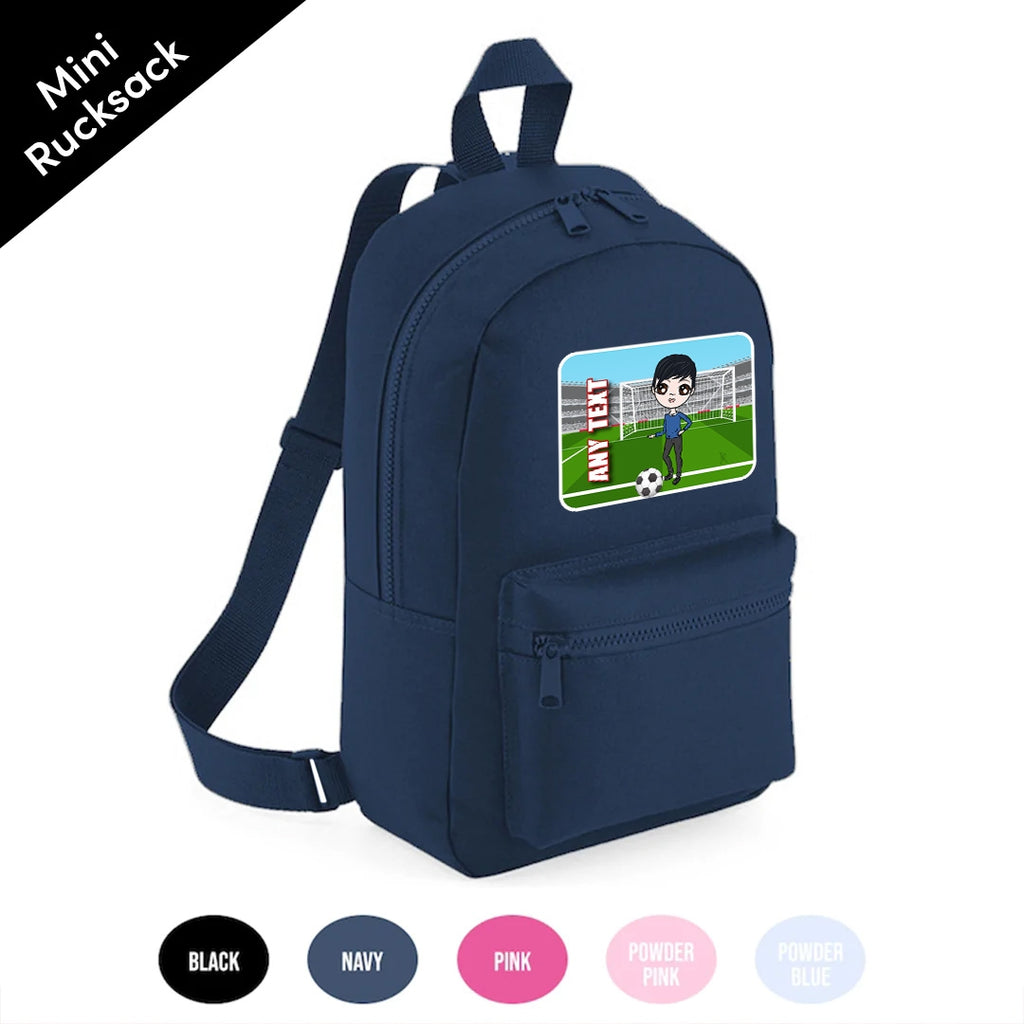 Jnr Boys Personalised Football Mini Rucksack - Image 2
