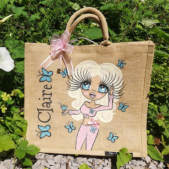 ClaireaBella Special Edition Butterfly Jute Bag - Large - Image 2