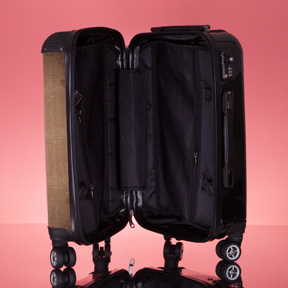 ClaireaBella Jute Print Suitcase - Image 9