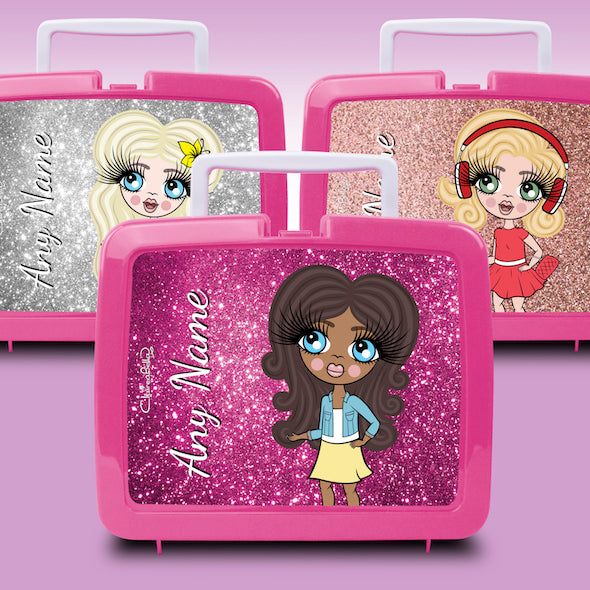 ClaireaBella Girls Glitter Effect Lunch Box - Image 1