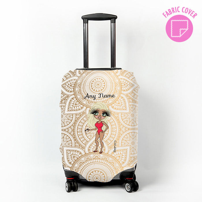 ClaireaBella Golden Lace Suitcase Cover