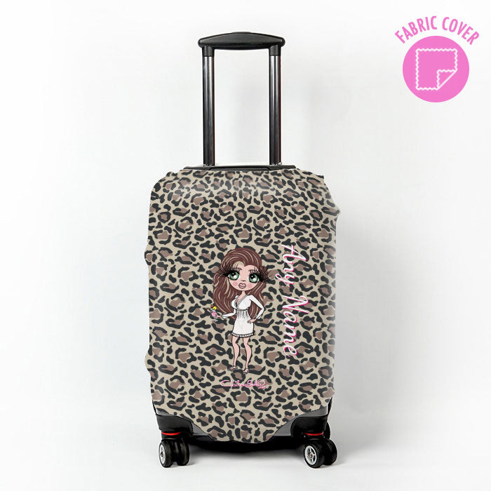 ClaireaBella Leopard Print Suitcase Cover