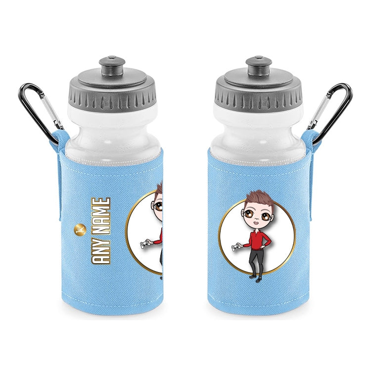 Jnr Boys Personalised Blue Mini Rucksack & Water Bottle Bundle - Image 3