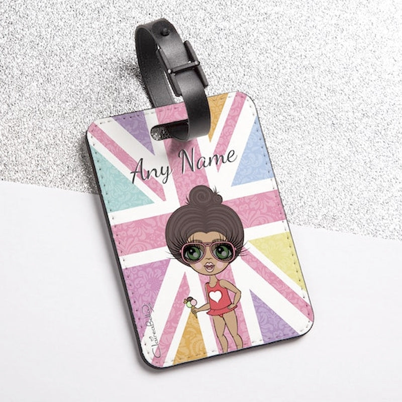 ClaireaBella Girls Union Jack Passport Cover & Luggage Tag Bundle - Image 2