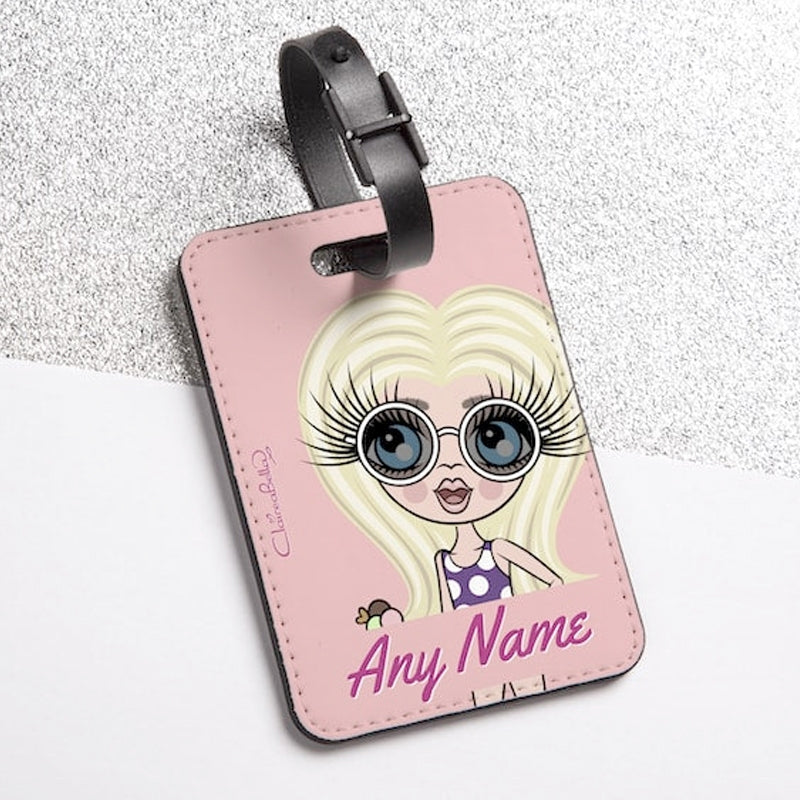 ClaireaBella Girls Personalised Pink Passport Cover & Luggage Tag Bundle - Image 4