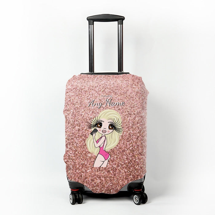 ClaireaBella Selfie Glitter Effect Suitcase Cover - Image 5