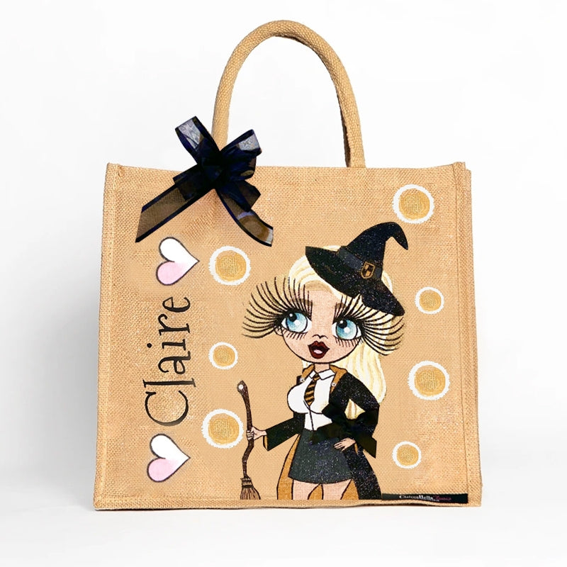 ClaireaBella Large Witches Jute Bag - Image 1