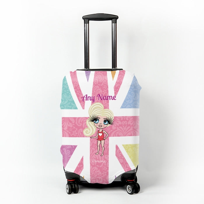 ClaireaBella Girls Union Jack Suitcase Cover - Image 1