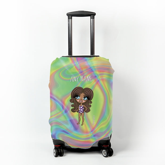 ClaireaBella Girls Hologram Suitcase Cover - Image 1