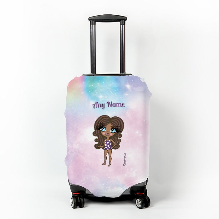ClaireaBella Girls Unicorn Colours Suitcase Cover - Image 1