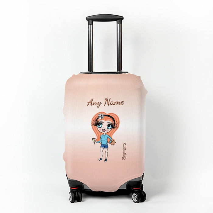 ClaireaBella Girls Blush Suitcase Cover - Image 1