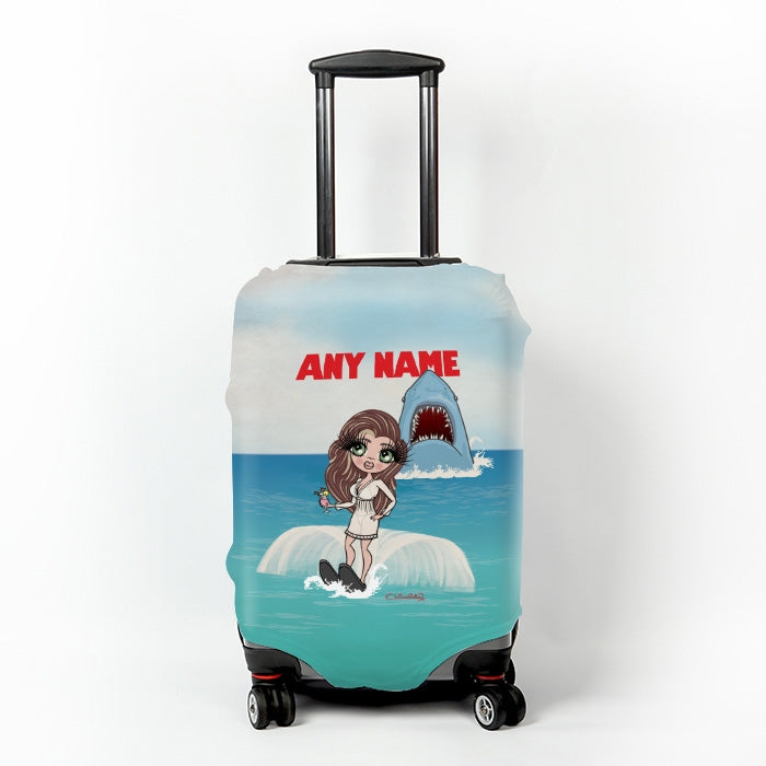 ClaireaBella Retro Shark Attack Suitcase Cover - Image 1
