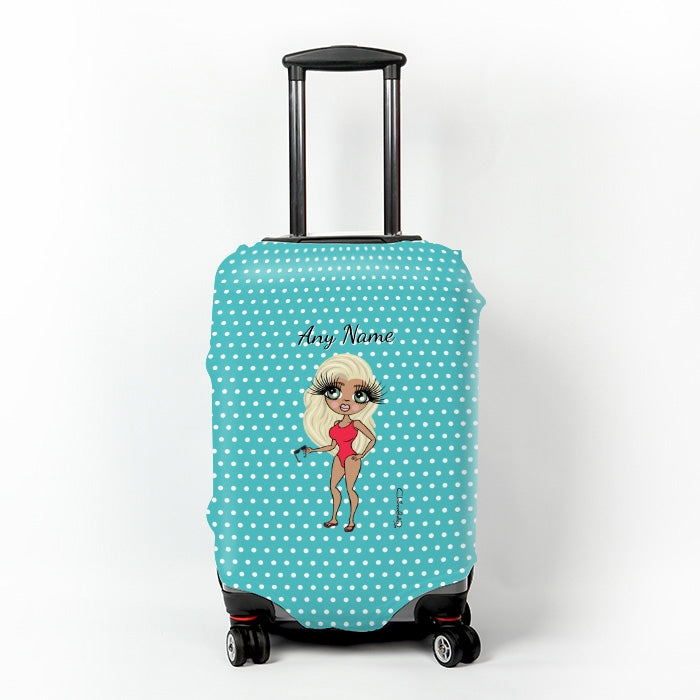 ClaireaBella Polka Dot Suitcase Cover - Image 1