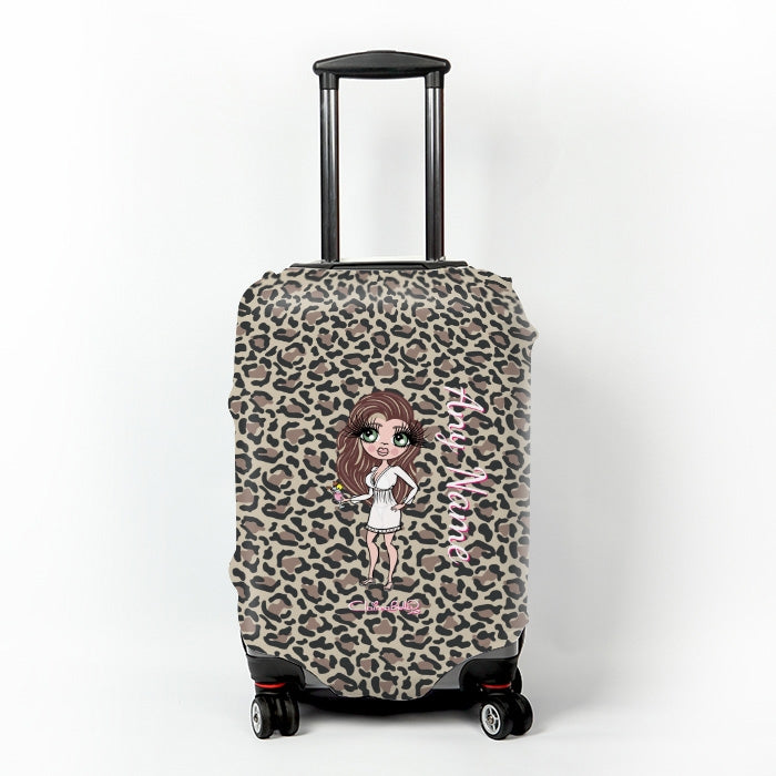ClaireaBella Leopard Print Suitcase Cover - Image 1