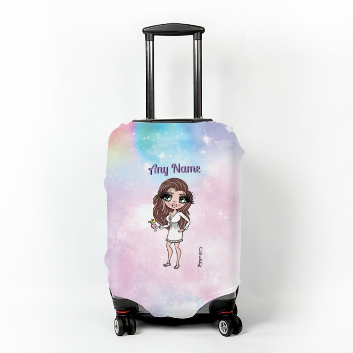 ClaireaBella Unicorn Colours Suitcase Cover - Image 1