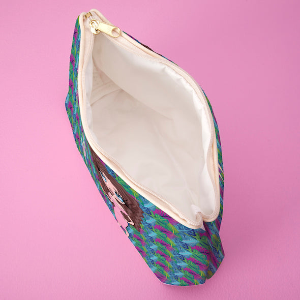 ClaireaBella Neon Leaf Make Up Bag - Image 6